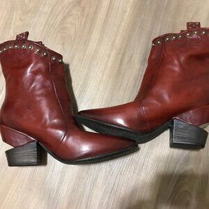 A.S. 98 Ladies Leather Boots Western Style Size 41